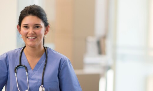 nursing assistant smiling Eisenhower Health Medical Center rancho mirage