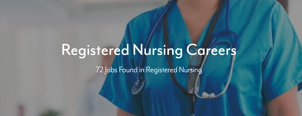 Eisenhower Career Registered Nursing Job Page