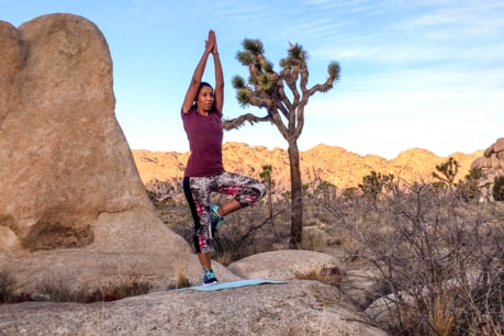 yoga in the desert